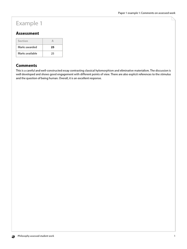 P1 Example01 Assessment en | PDF