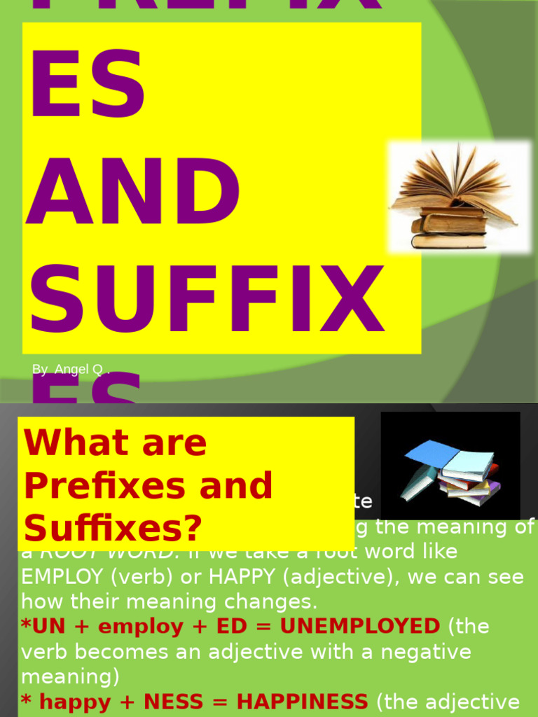 Understanding Prefixes and Suffixes | PDF | Adjective | Adverb