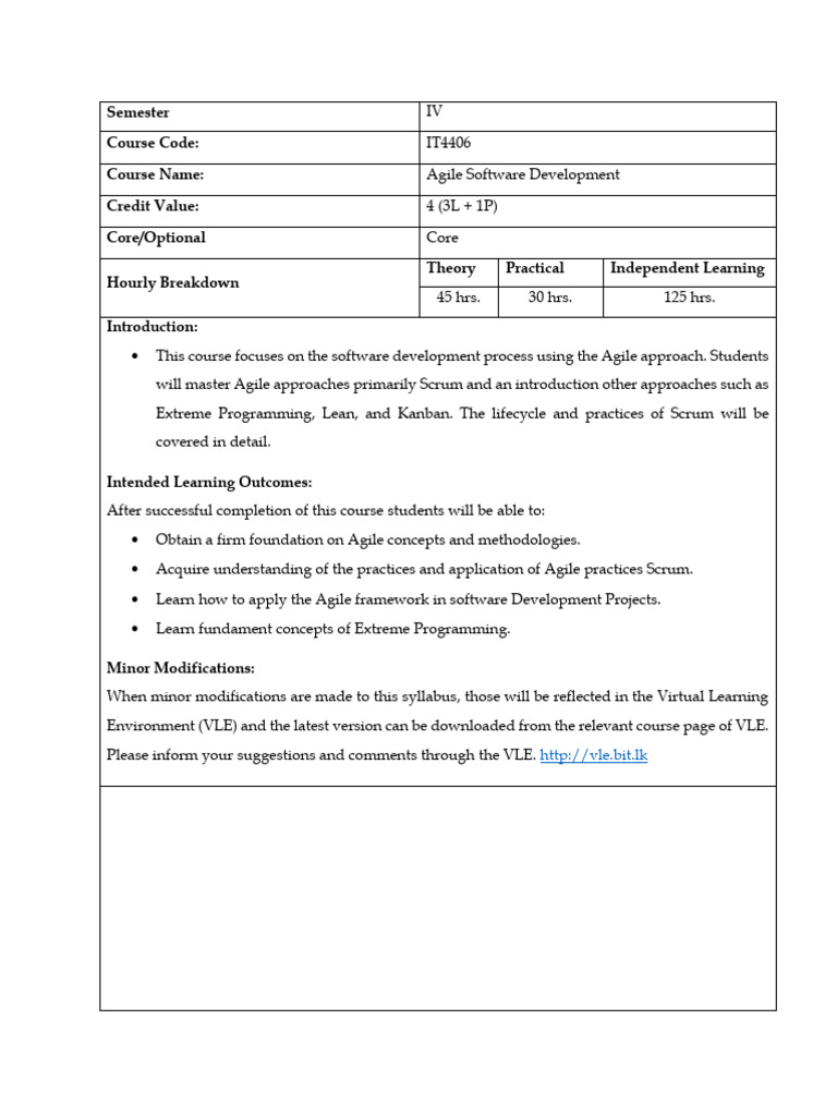 IT4406 - Agile Software Development-V2 | PDF | Scrum (Software ...