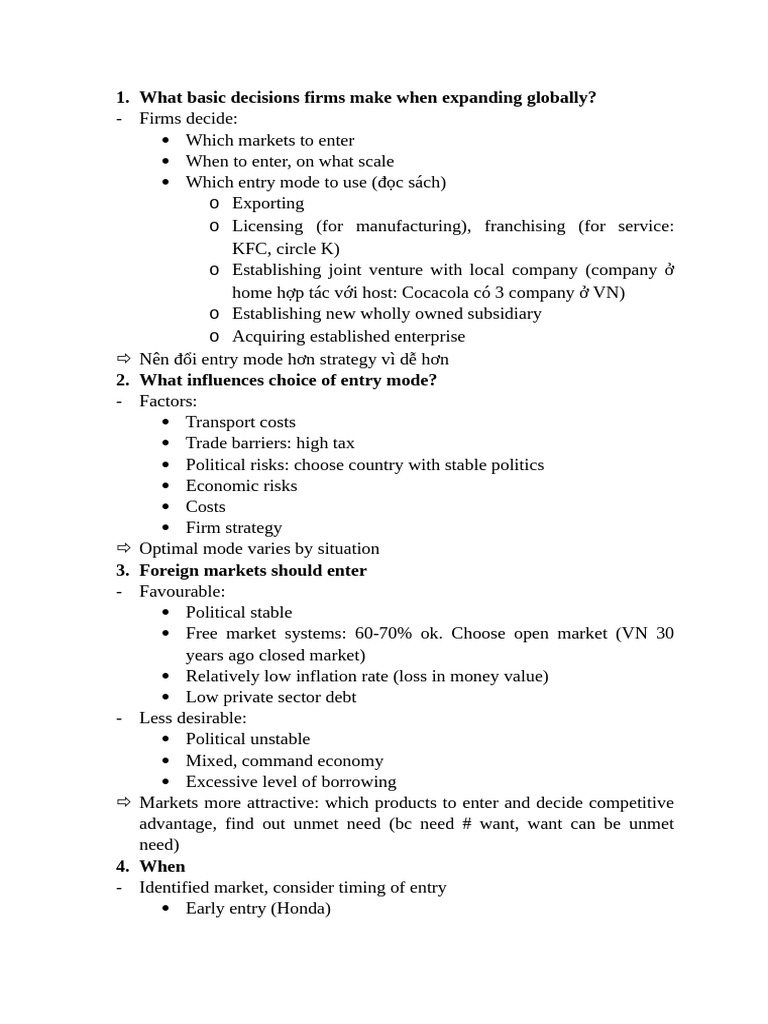 Entry Strategy Strategic Alliances | PDF | Exports | Joint Venture