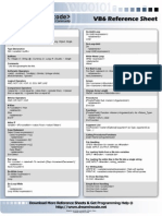 Vb Reference Sheet
