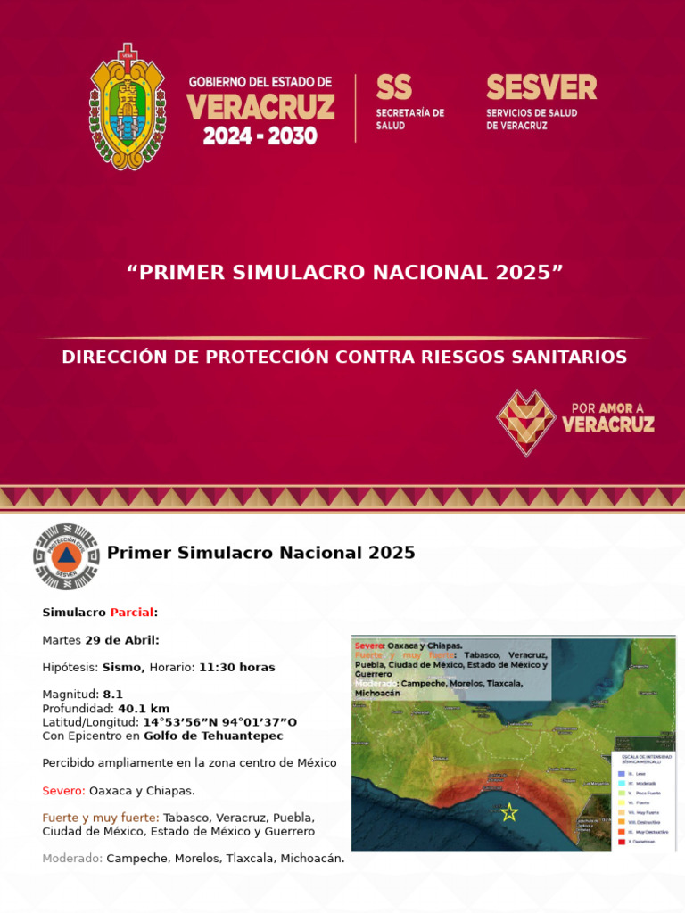Primer Simulacro Nacional 2025 | PDF | México