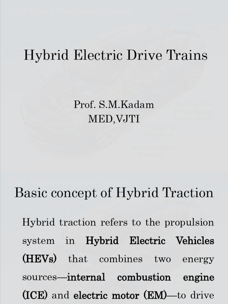 Hybrid Electric Drive Train Overview | PDF | Hybrid Vehicle | Fuel ...