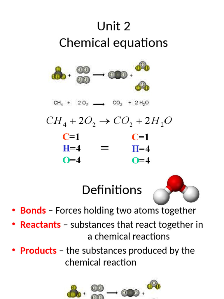 Unit 2 - Balancing Equations | PDF