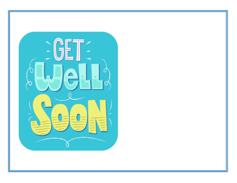 Get Well Soon | PDF