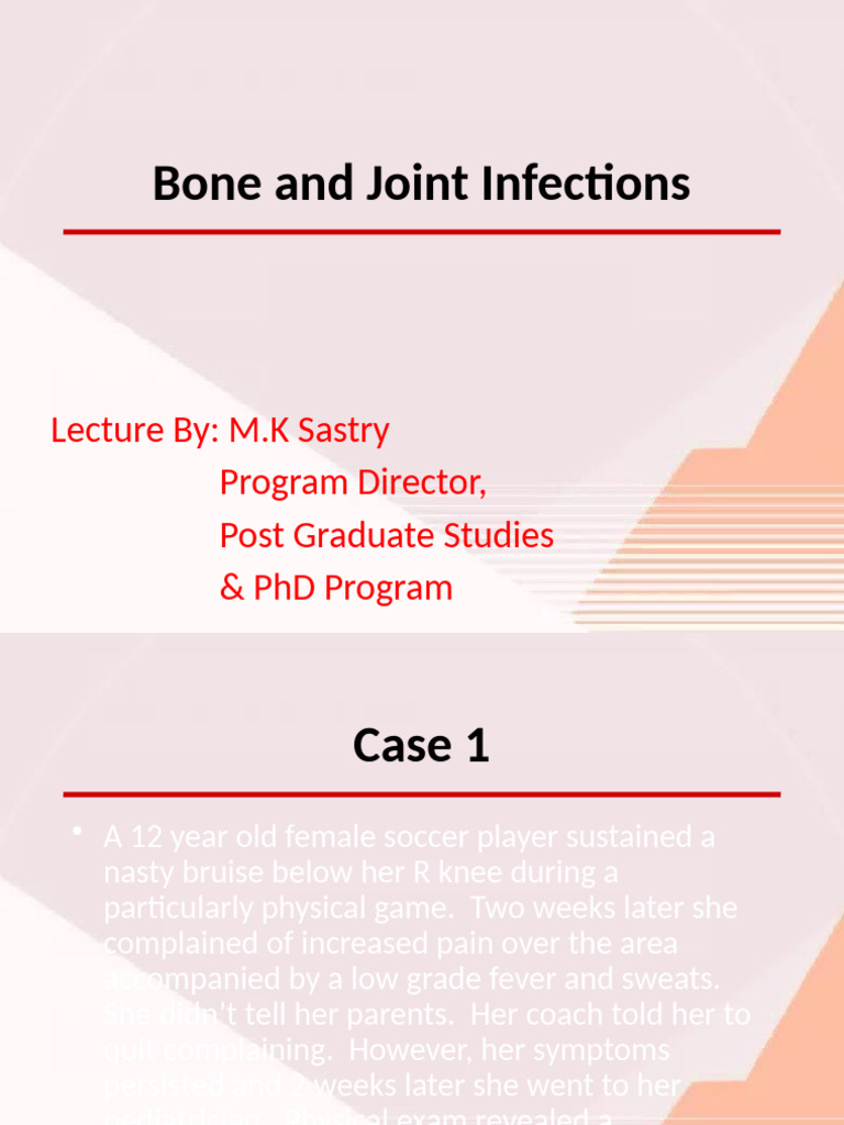Bone and joint infection-1 | PDF | Tuberculosis | Medicine