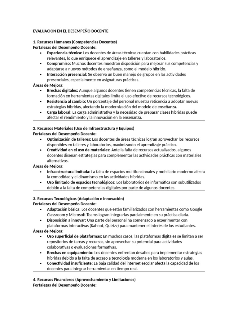 Evaluación del Desempeño Docente 2023 | PDF | Enseñando | Aprendizaje