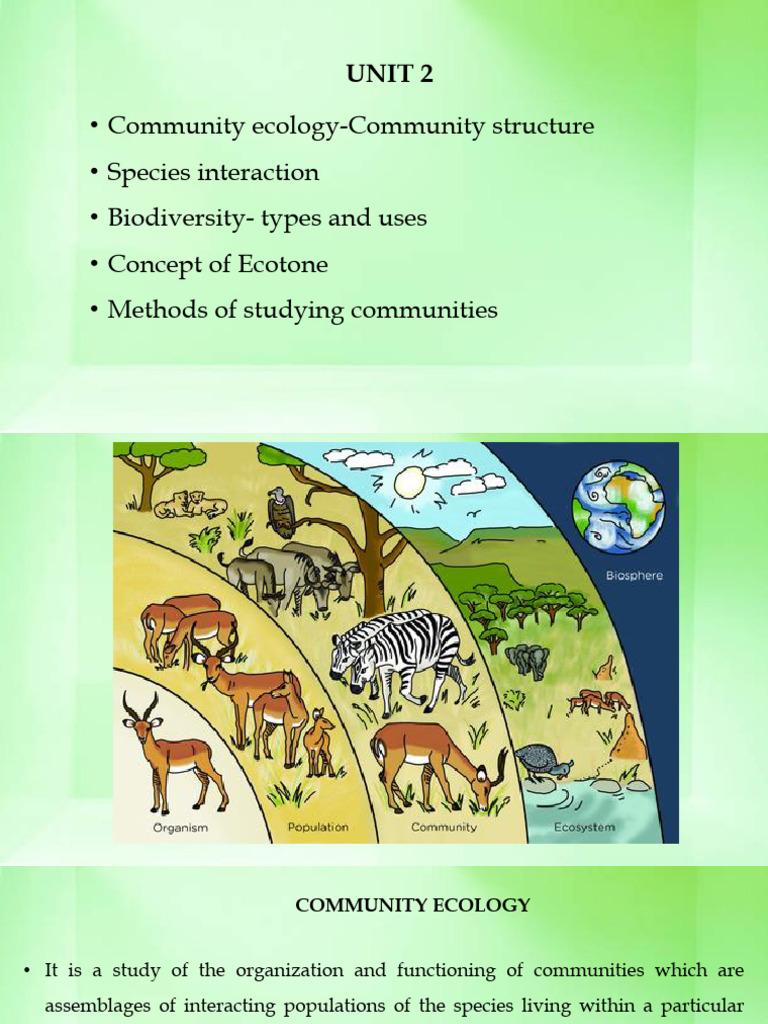 Community Ecology: Structure & Dynamics | PDF | Biodiversity | Ecosystem