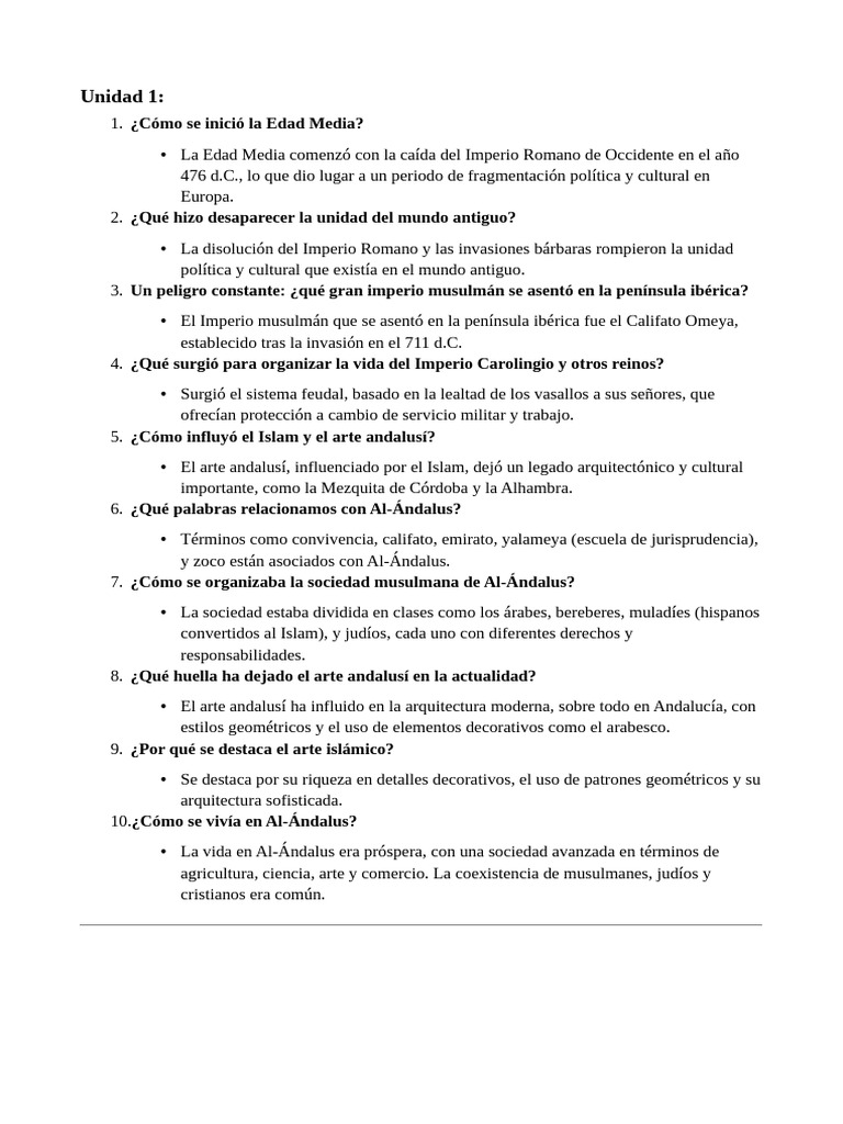 Orígenes y Estructura de la Edad Media | PDF | Feudalismo | Al Andalus