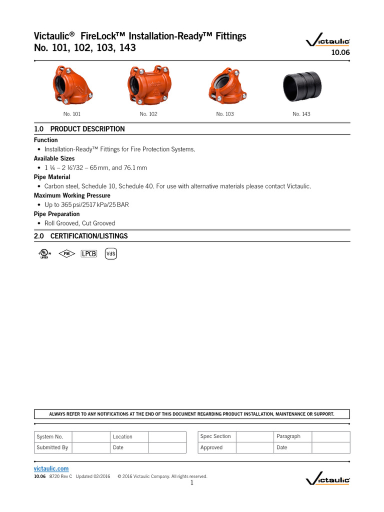 Vic Installation Ready | PDF | Screw | Pipe (Fluid Conveyance)