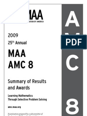 MAA Amc 8: 25 Annual | PDF | Teaching Mathematics | Schools