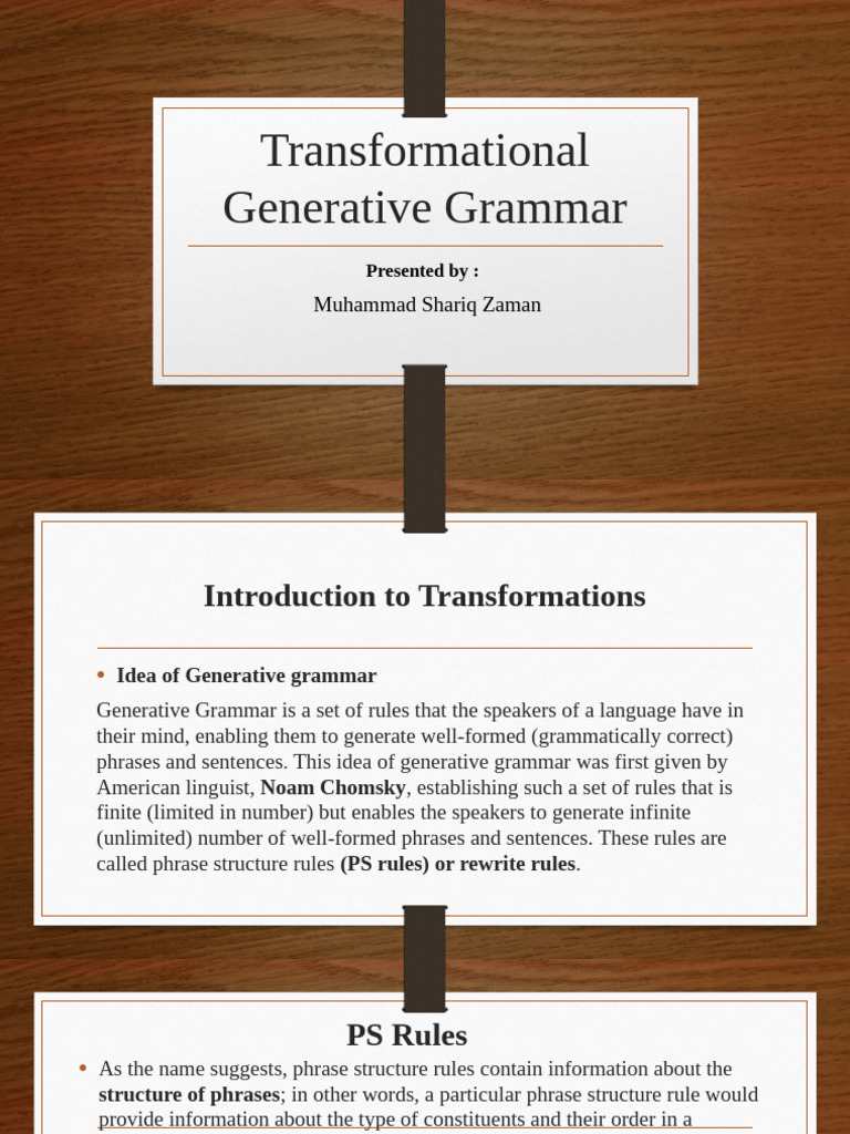 Transformational Generative Grammar | PDF | Phrase