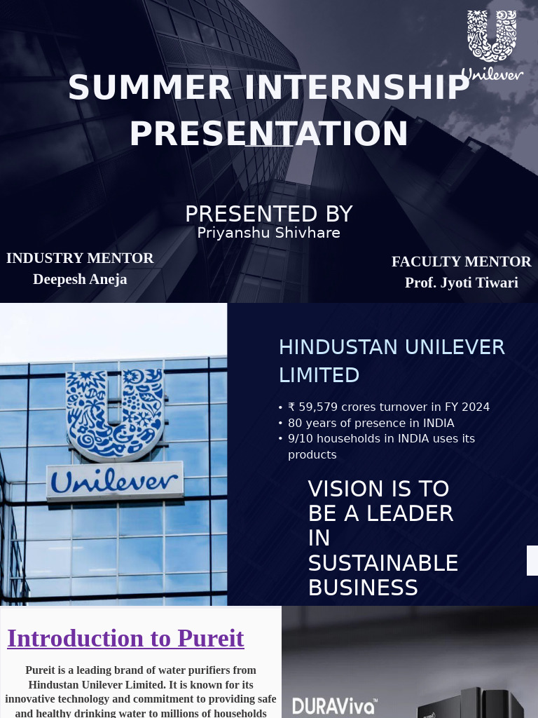 My Internship at HUL | PDF | Employee Retention | Customer