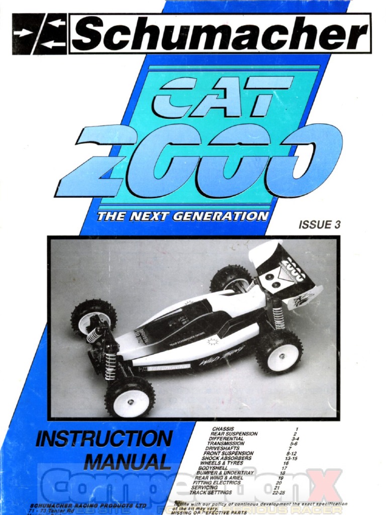 Schumacher シューマッハ 電動RC 1/10 SST 2000 Schumacher