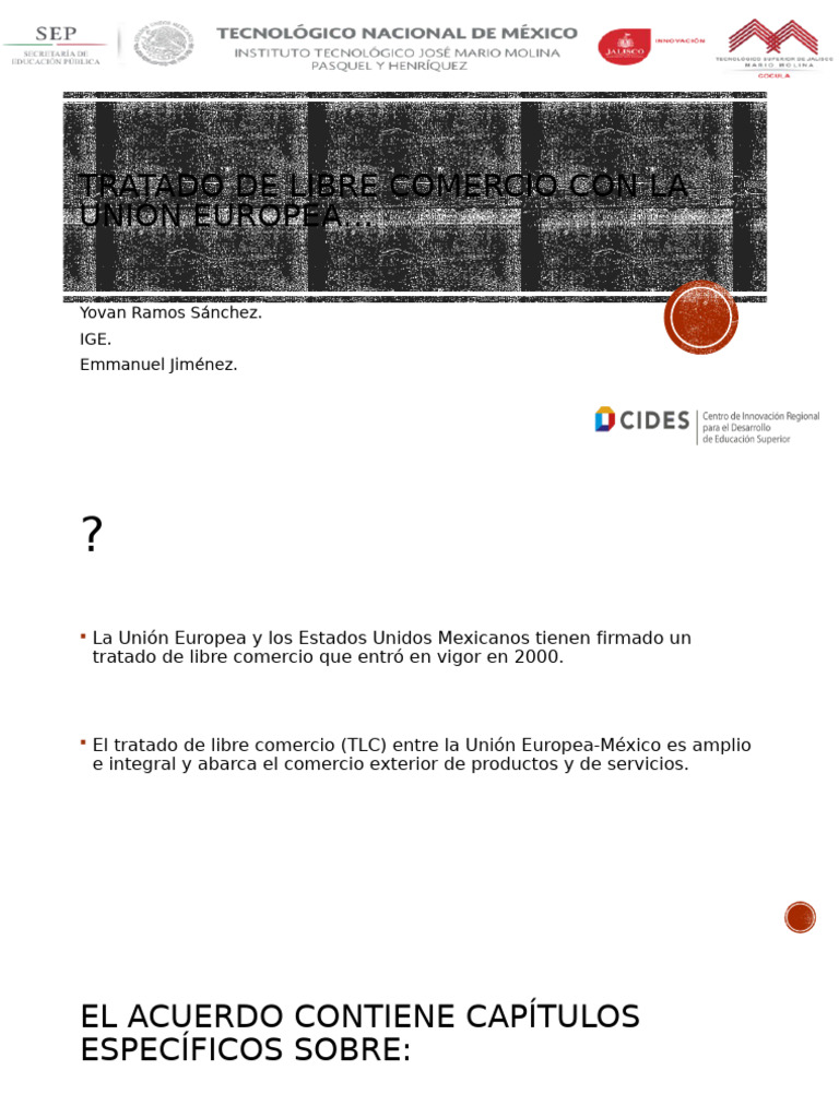 Tratado de Libre Comercio Con La Unión Europea | PDF