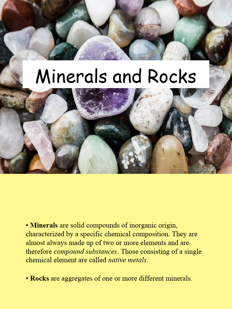 Understanding Minerals and Rock Types | PDF | Rock (Geology ...