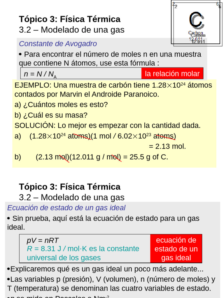 Cálculos de Gases Ideales y Reales | PDF | Gases | Mole (Unidad)