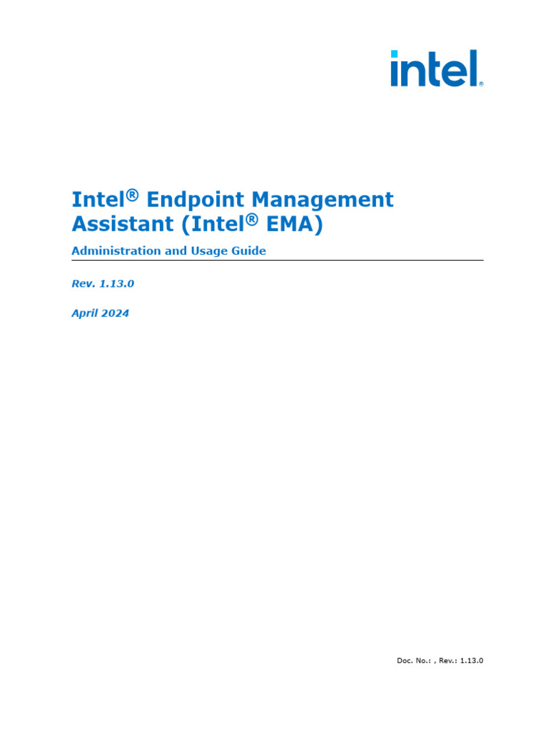 Intel Ema Admin and Usage Guide | PDF | Windows Registry | Port ...