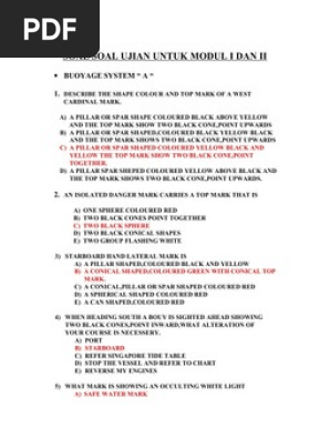 Soal Pilot Examption Flag Port And Starboard
