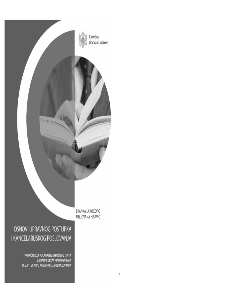 Osnovi upravnog postupka Crne Gore | PDF