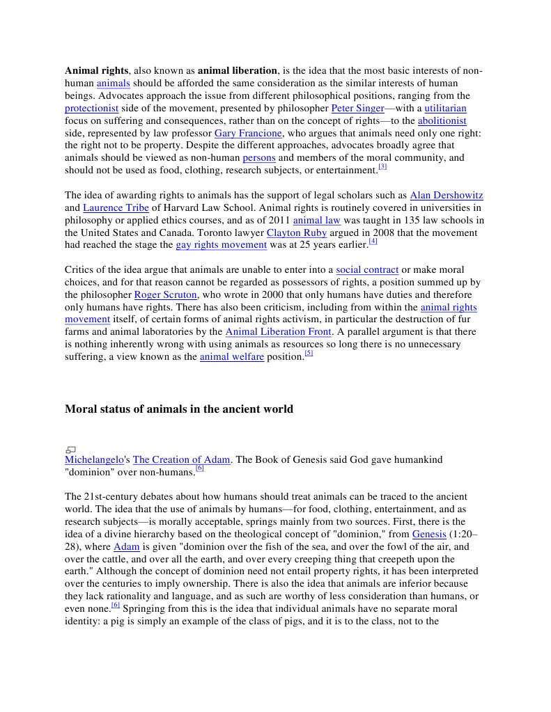 Understanding Animal Rights and Ethics | PDF | Animal Rights | Applied ...