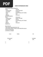 Download SURAT KETERANGAN CERAI by Kevin Fernandez SN85821778 doc pdf