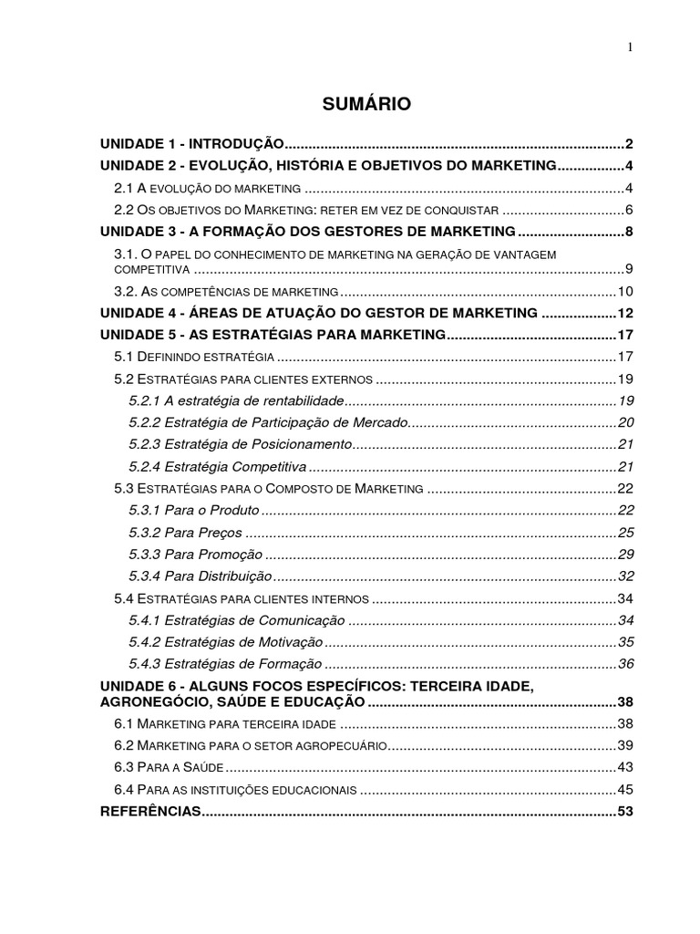 Gestão Estratégica de Marketing e Vendas | PDF | Marketing | Mercado ...