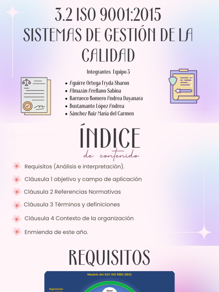 Requisitos ISO 9001:2015 y SGC | PDF | Sistema de manejo de calidad ...