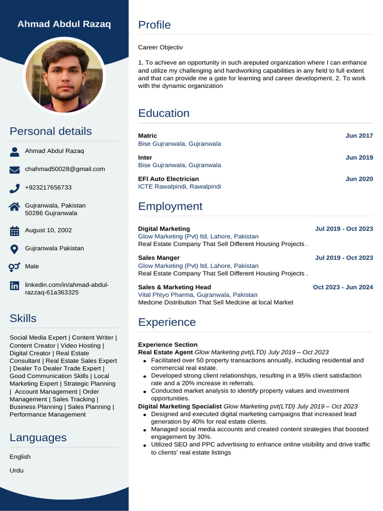 Ahmad Abdul Razaq: Digital Marketing & Real Estate Expert | PDF ...