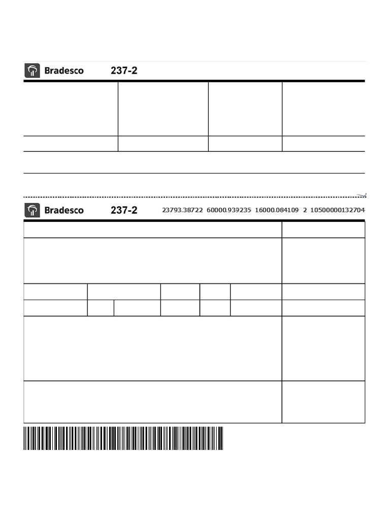 Boleto Bradesco: Recibo Do Pagador | PDF | Bancos | Dinheiro