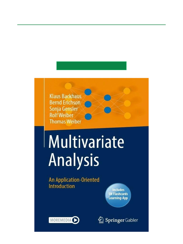 Multivariate Analysis: A Practical Guide | PDF | Errors And Residuals ...