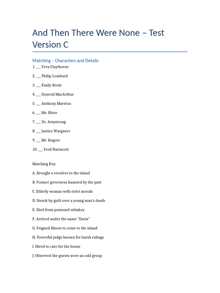 ATTWN Test Version C | PDF