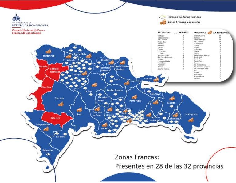 Mapa de Zonas Francas en RD | PDF | Antillas Mayores | República Dominicana