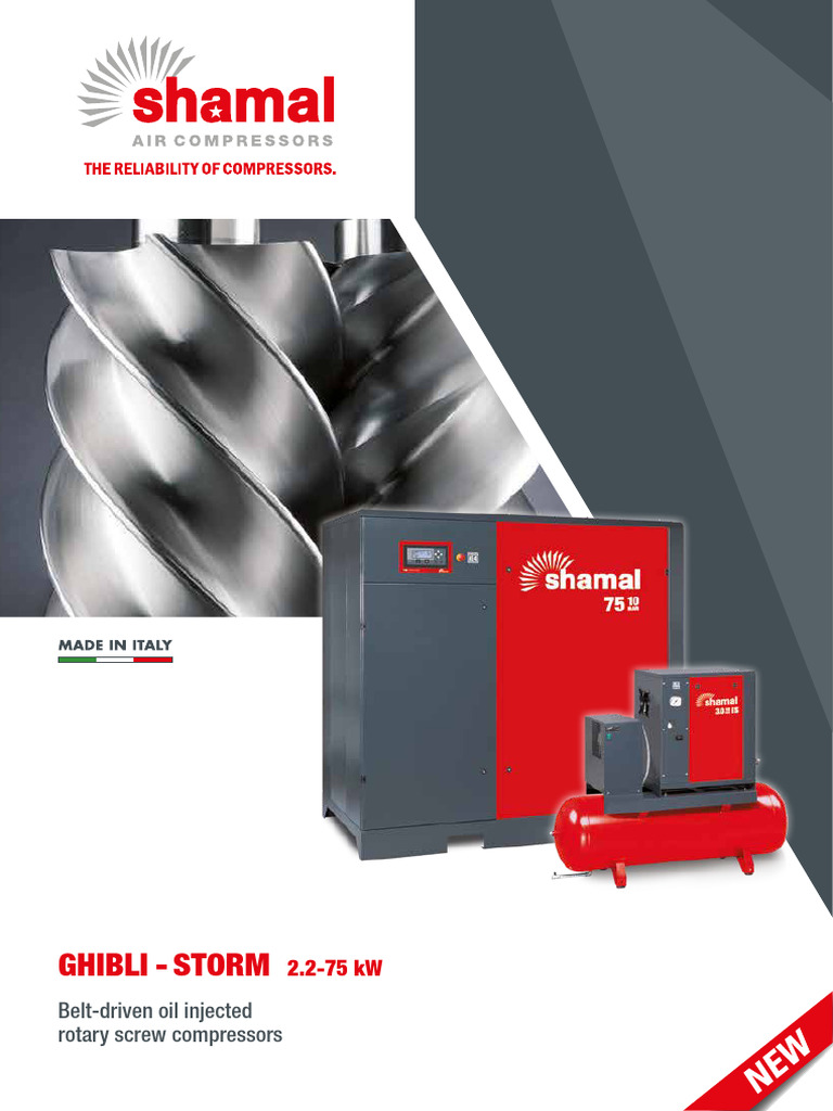 Shamal Rotary Screw Compressor Overview | PDF | Mechanical Engineering ...