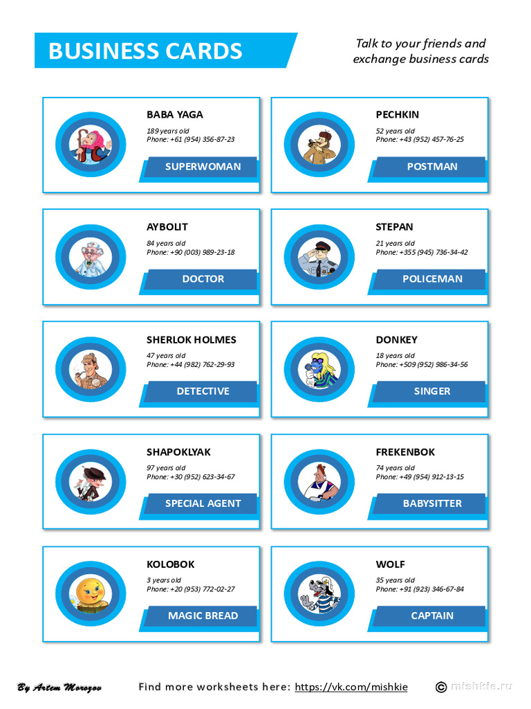 Profile Cards | PDF