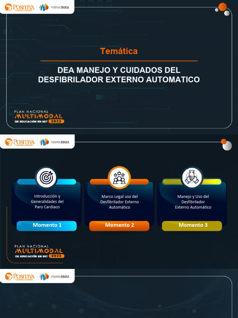 Manejo y Cuidados del DEA | PDF | Reanimación cardiopulmonar | Paro ...