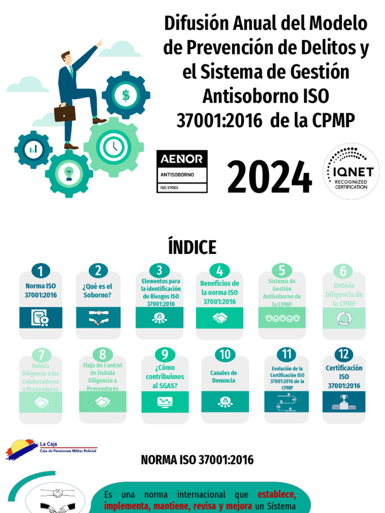 Difusión Anual Del Modelo de Prevención de Delitos y SGAS - CPMP 2024 ...