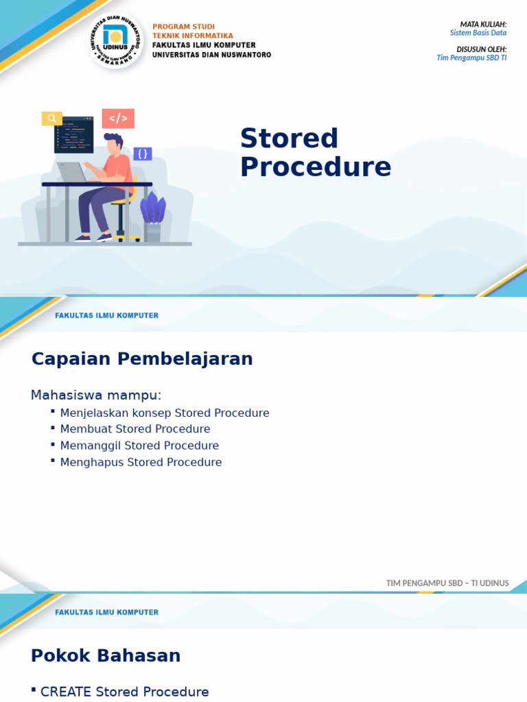 Panduan Stored Procedure MariaDB | PDF