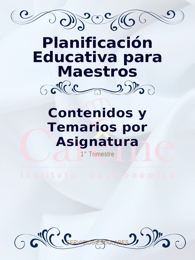 Planificación Educativa para Maestros 1 | PDF | Importar | Química