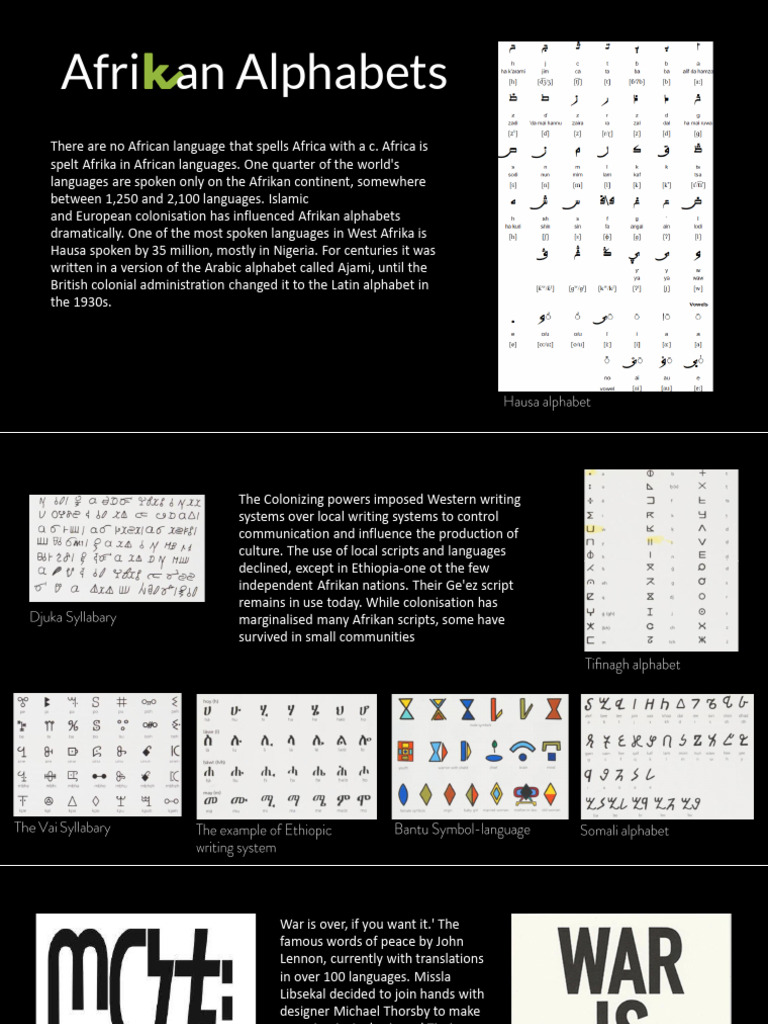 Afrikan Alphabets and Their Evolution | PDF