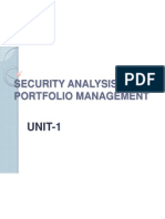 Security Analysis and Portfolio Management: UNIT-1