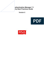 RSA Authentication Manager 7.1 Security Best Practices Guide