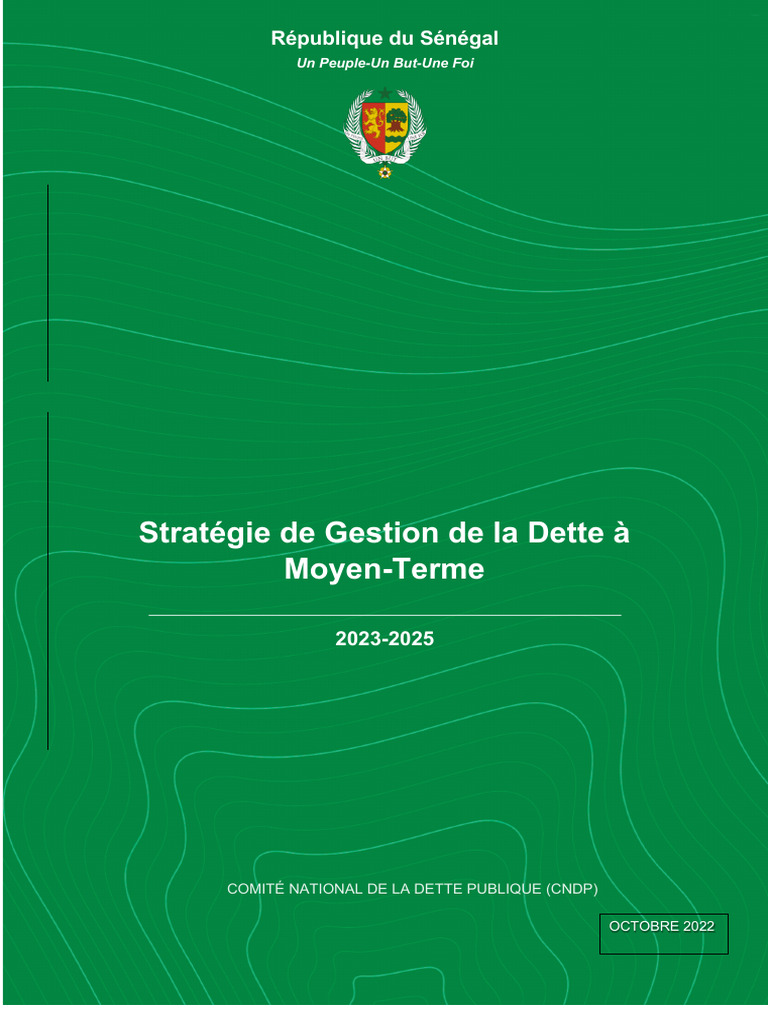 Stratégie de Gestion de la Dette 2023-2025 | PDF | Dette publique | Dettes