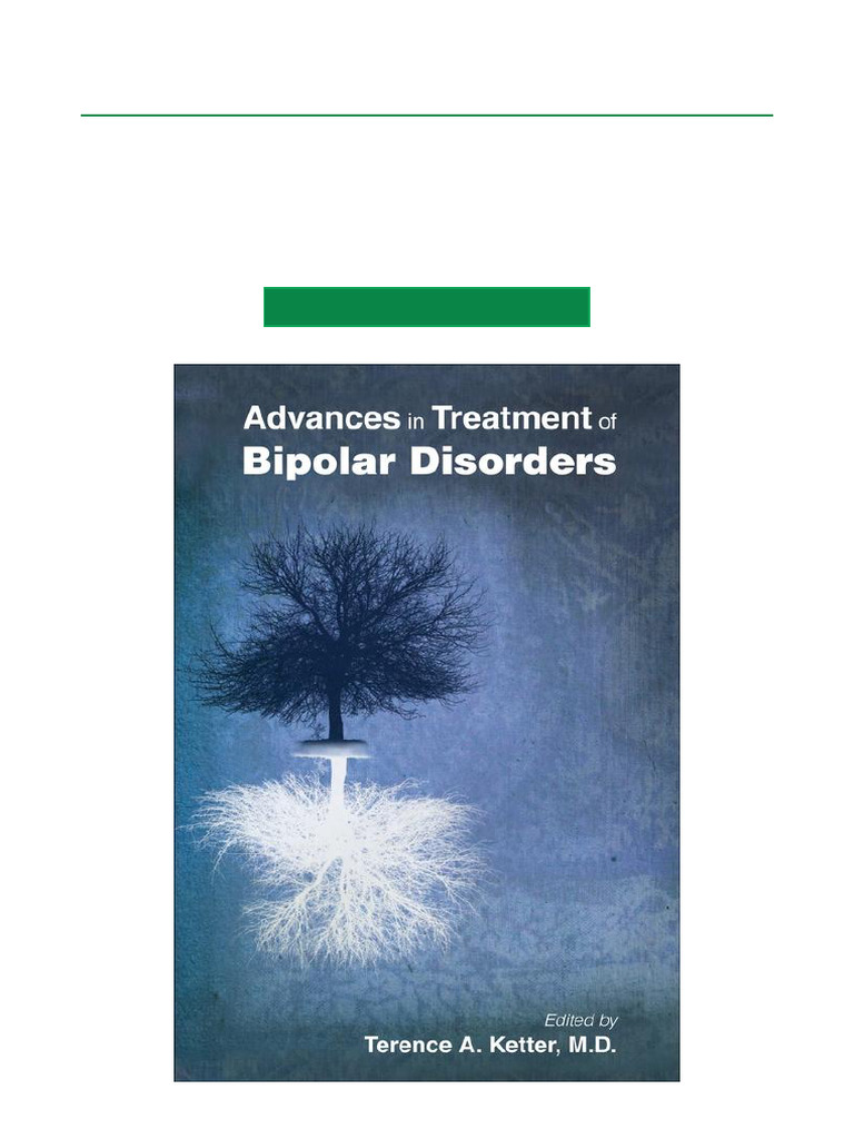 Advances in Treatment of Bipolar Disorders Complete EPUB Download | PDF ...