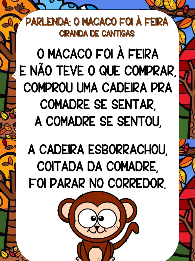 Parlenda: O Macaco Foi à Feira | PDF