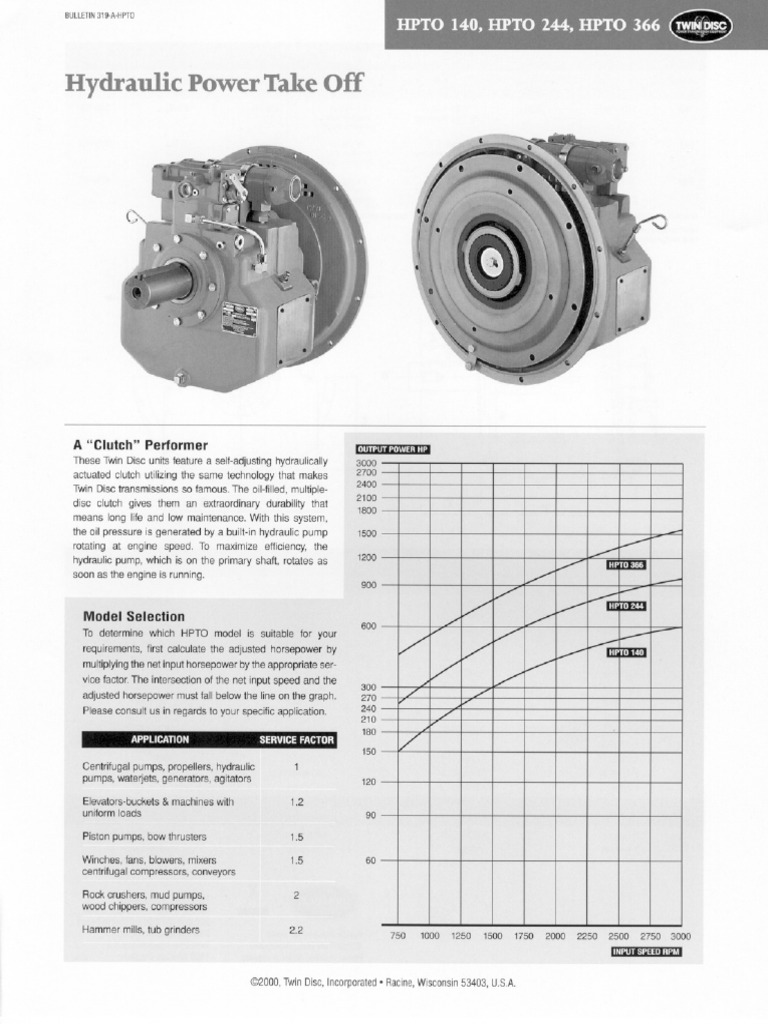 Hydraulic Power Take-Off Models Guide | PDF | Mechanical Engineering ...