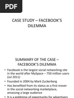 Case Study - Facebook's Dilemma