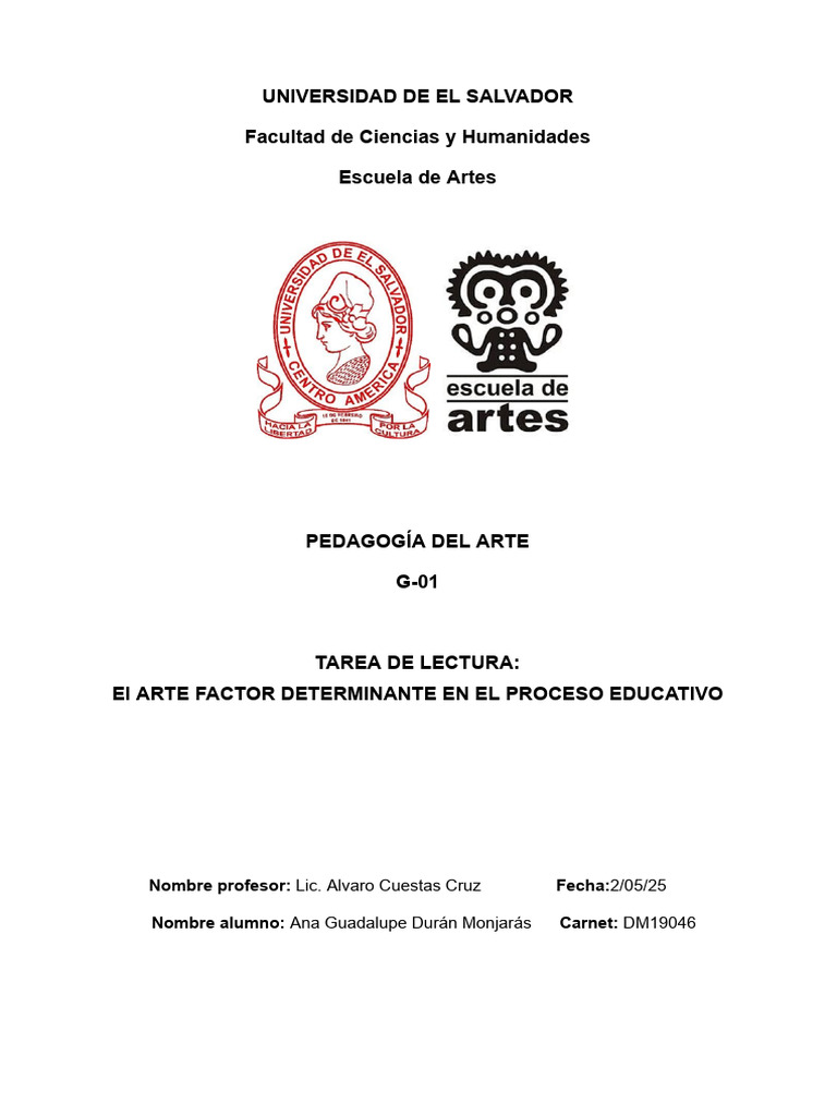 Arte y Creatividad en la Educación Infantil | PDF