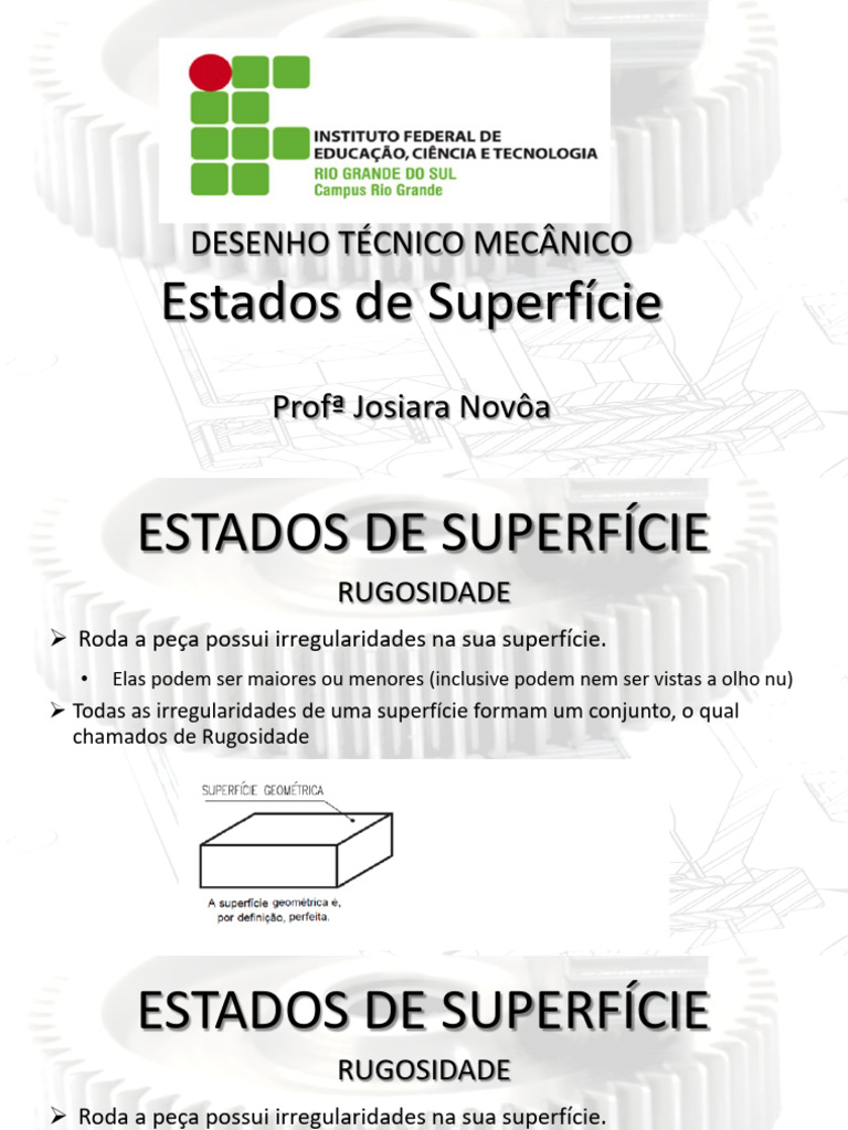 Simbologia e Rugosidade em Desenho Mecânico | PDF | Desenho