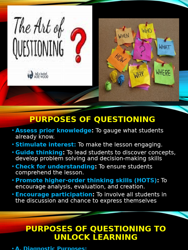 4 The Art of Questioning | PDF | Learning | Thought